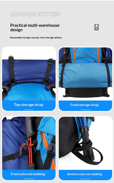 Mochila de Viaje y Senderismo Impermeable de Gran Capacidad - Image 15