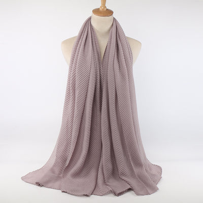 Pañuelo de algodón plisado para mujer - Image 27