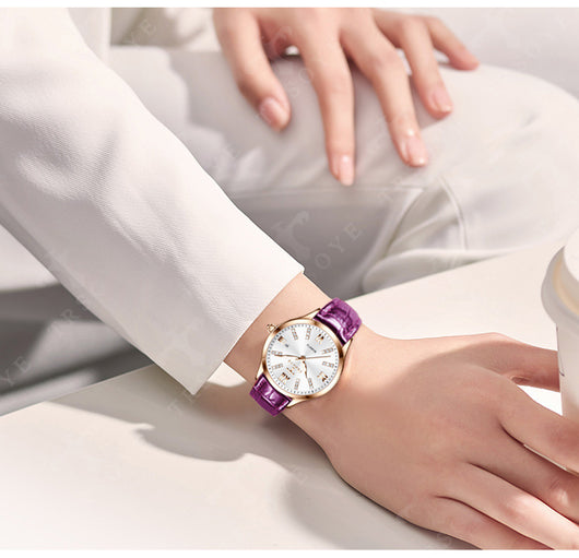 Reloj Automático Elegante para Mujer - Dial Pequeño Resistente al Agua - Image 11