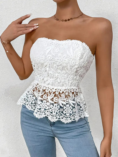 Blusa Sin Mangas con Encaje Bordado - Image 14