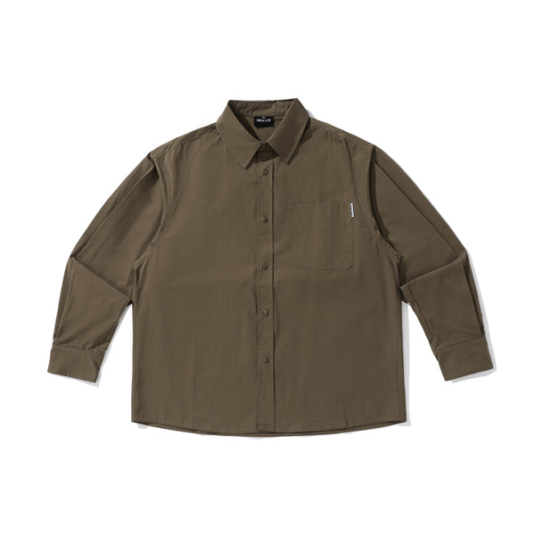 Camisa Vintage Manga Larga Estilo Japonés - Unisex Colores Sólidos - Image 4