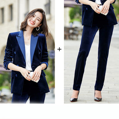 Blazer de Terciopelo Dorado Elegante - Saco Ajustado Premium - Image 11