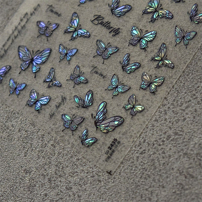 Stickers de Uñas 5D con Mariposas en Relieve - Adhesivos Impermeables y Duraderos - Image 9