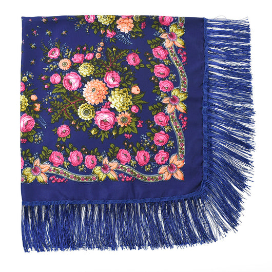 Pashmina Étnica con Flores Bordadas y Borlas - Image 25