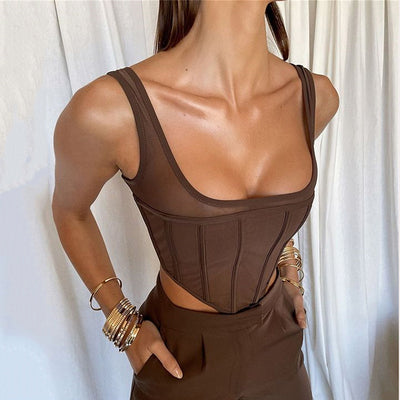 Camiseta Básica Doble Capa para Mujer - Estilo Europeo Moderno - Image 4
