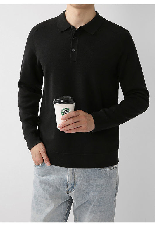 Suéter de Punto Casual en Lana de Cordero - Diseño Liso y Moderno - Image 18