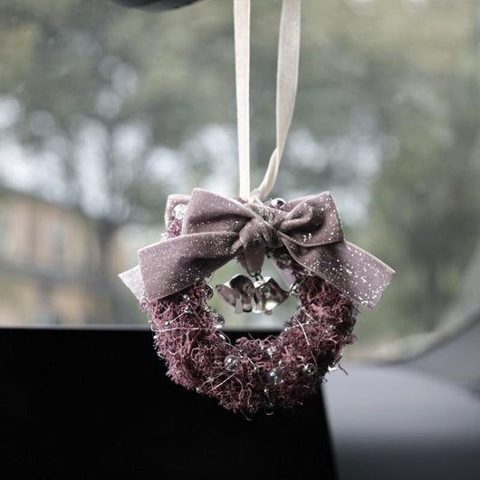 Ambientador Floral Preservado Estilo Mori para Auto - Diseño Morado Artesanal - Image 10