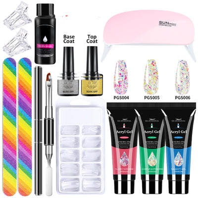 Set de 13 Piezas de Pegamento Cristal para Uñas Extendidas - Image 6