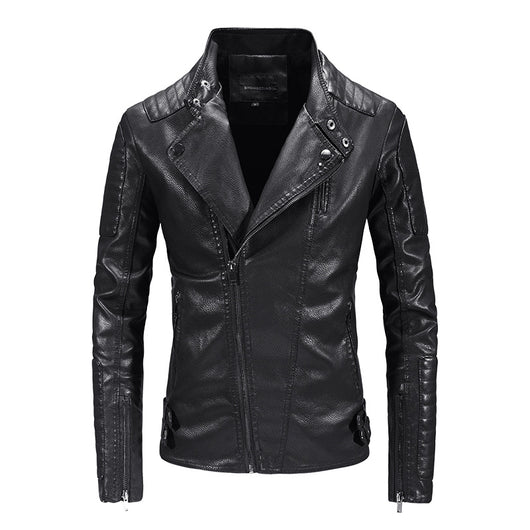 Chaqueta de Cuero PU con Forro Polar para Hombre - Estilo Moderno - Image 2