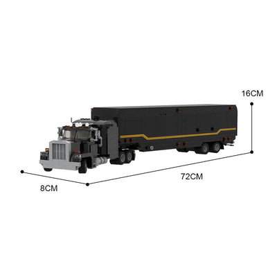 Modelo de Camión Trailer en Bloques de Construcción - Image 9
