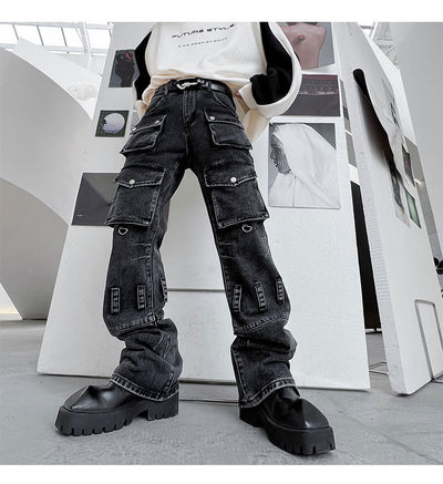 Jeans Desgastados Multi-bolsillos Estilo Urban - Image 14
