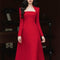 Vestido Largo Rojo de Manga Larga para Mujer