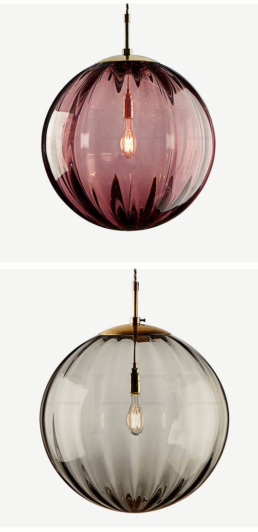 Lámpara Colgante de Cristal Ondulado con Diseño Minimalista Moderno - Image 22