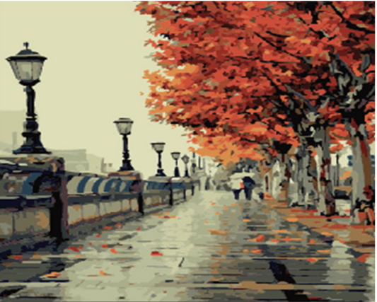 Kit Pintura por Números - Escena Callejera