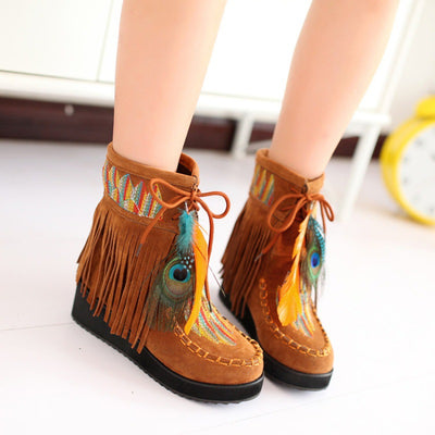 Botas Cortas Estilo Nacional para Mujer con Suela Reforzada - Image 8