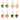 Multicolor Oil Drop Love Tai Gossip Earrings