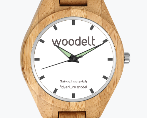 Woodelt Modelo Aventura - Reloj de Madera Premium