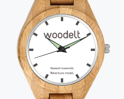 Woodelt Modelo Aventura - Reloj de Madera Premium