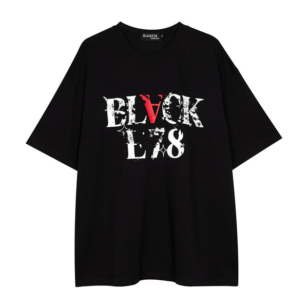 Playera Casual con Estampado de Letras para Hombre