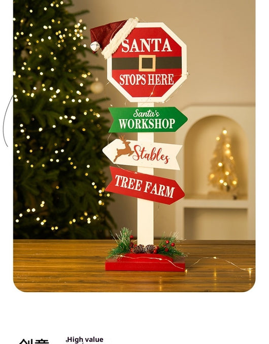 Adorno Navideño Casita de Madera con Buzón Decorativo - Image 14