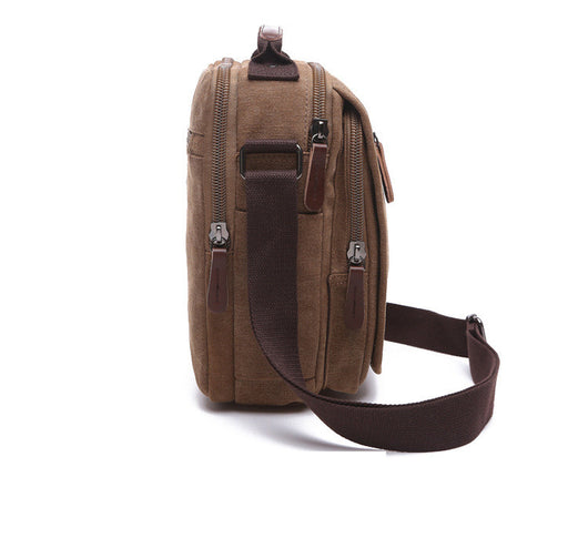 Bolsa Mensajera de Lona para Hombre con Múltiples Compartimentos - Image 24