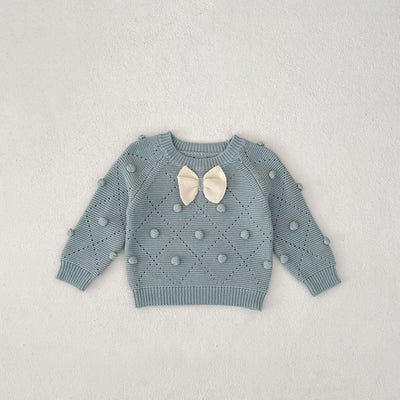Blusa Infantil de Algodón con Moño y Mangas Largas - Image 14
