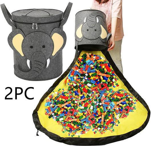 Bolsa de Almacenamiento 2 en 1 con Tapete de Juego y Cordón - Image 9