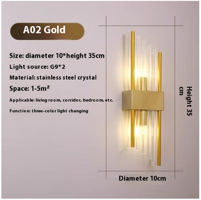 Lámpara de Cristal para Pared de TV - Iluminación Elegante para Sala de Estar - Image 11