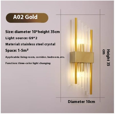 Lámpara de Cristal para Pared de TV - Iluminación Elegante para Sala de Estar - Image 11