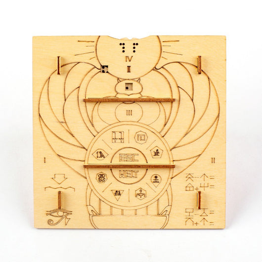 Caja de Madera Puzzle Pirámide - Desafío de Ingenio - Image 3