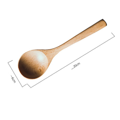 Cuchara de Madera de Haya Estilo Japonés con Mango Largo - Image 6