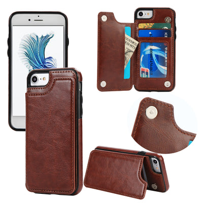 Funda Adhesiva de Cuero con Patrón Crazy Horse para Teléfono Móvil - Image 12