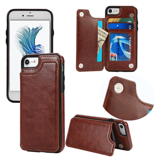 Funda Adhesiva de Cuero con Patrón Crazy Horse para Teléfono Móvil - Image 12