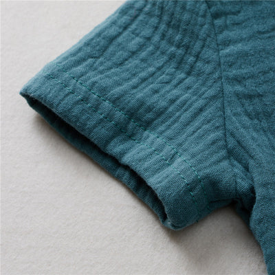 Conjunto de Dos Piezas en Algodón Doble Crepe con Mangas Cortas - Image 14