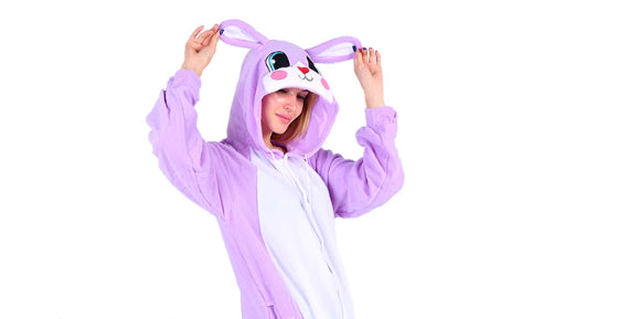 Pijama Navideño Unisex con Diseño de Animales en Terciopelo