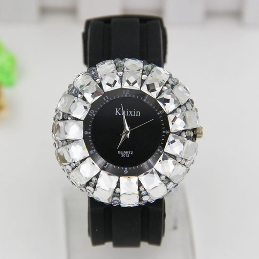 Reloj Elegante Girasol con Diamantes y Esfera Grande - Image 10