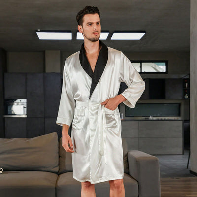 Bata de Seda para Hombre - Cómoda y Elegante para Verano - Image 7