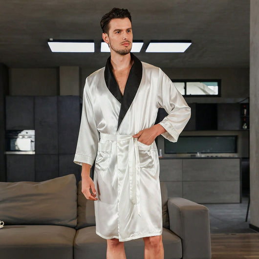 Bata de Seda para Hombre - Cómoda y Elegante para Verano - Image 7