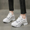 Tenis Blancos Casuales para Correr - Estilo Trendy para Estudiantes