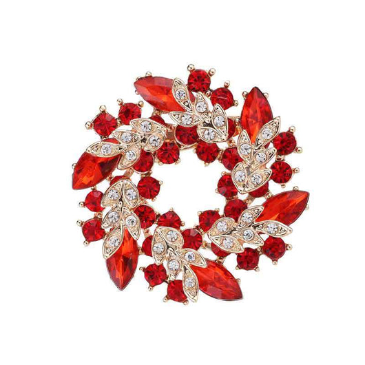 Broche Floral de Cristal con Incrustaciones de Diamantes - Image 21