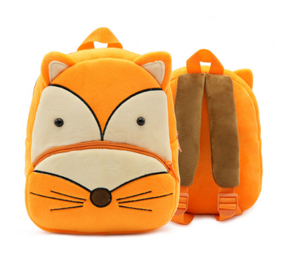 Mochila Escolar Infantil Arcoíris con Diseño Cartoon y Material Suave Peluche - Image 5