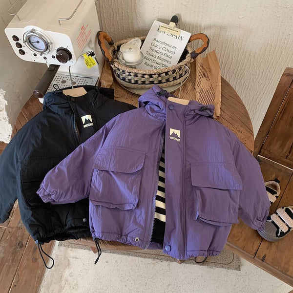 Abrigo Acolchado con Capucha - Estilo Juvenil Moderno