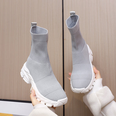Botas Deportivas Tejidas con Suela Gruesa para Mujer - Image 8