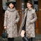 Abrigo Acolchado de Algodón Desmontable para Mujer - Largo Invierno