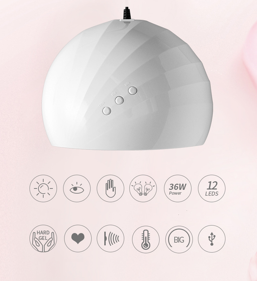 Lámpara UV LED 36W para Secado de Uñas - Image 7