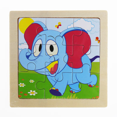 Puzzle de Madera 3D Animales Infantil 9 Piezas con Diseño de Dibujos Animados - Image 9
