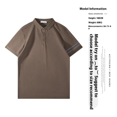 Polo Slim Fit Ice Silk Pearl Cotton para Hombre - Image 9