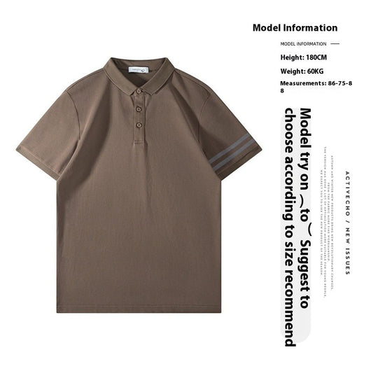 Polo Slim Fit Ice Silk Pearl Cotton para Hombre - Image 9