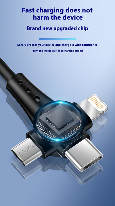 Cable de Carga Rápida 3 en 1 Retráctil Type-C Android - Image 15