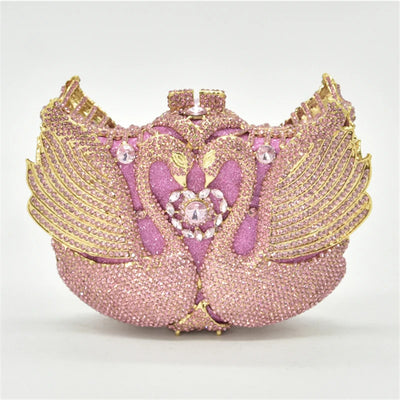 Bolso Pequeño Swan Moon con Lentejuelas y Diamantes - Image 10